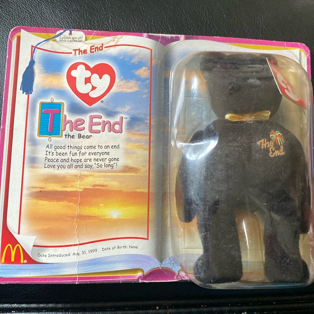 Original ty beanie babies “The End the bear”.